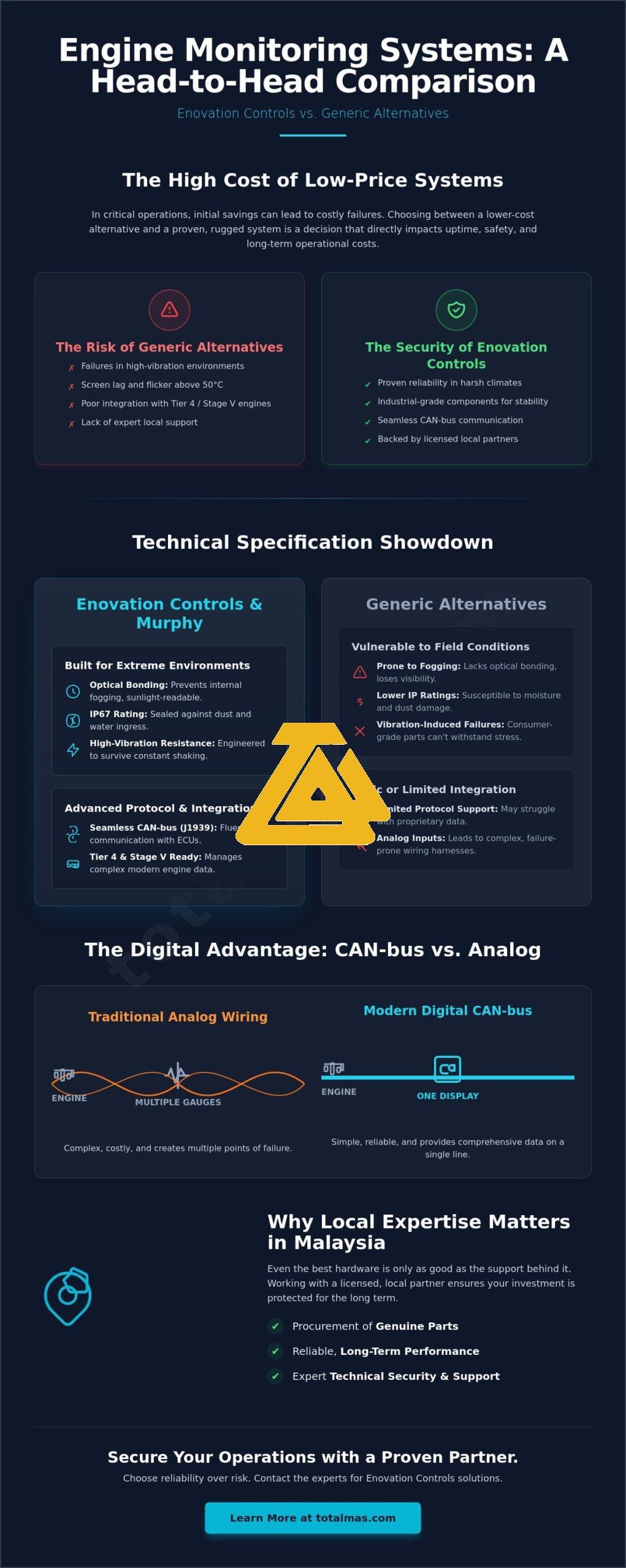 Enovation Controls vs Competitors: A Technical Comparison for Industrial Engine Monitoring in 2026